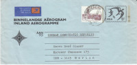 RSA Inland- Aerogramm Mit Zusatzfrankatur  Befördert/ Used 1983 Von RIVIERSONDEREND Nach BERLIN, DDR - Ohne Zuordnung