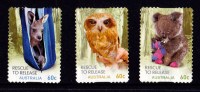 Australia 2010 Wildlife Caring - Rescue To Release 60c Three Self-adhesives Used - Used Stamps