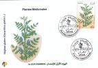 Algeria N° 1639 FDC Fleur Flore Flora Plantes Médicinales Medicinal Plants Glycrrhiza Glabra Réglisse Licorice Lakritze - Geneeskrachtige Planten