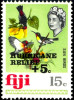 BIRDS-SUN BIRDS- FIJI-SURCHARGED FOR HURRICANE RELIEF-MNH-A6-625 - Colibrì