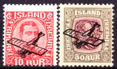 Iceland First Airmails Scott C-2 Mint Hinged. - Unused Stamps