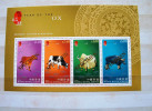 Hong Kong 2009 Year Of The Ox - Mint Sheet MNH Specimen Overprint - Unused Stamps