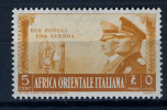 1938 -  Italia - COLONIE - Africa Orientale Italiana - Sass. N.  34 - NH -  (C01012015..) - Italian Eastern Africa