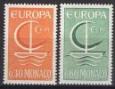 MONACO 1966 Mi-Nr. 835/36 ** MNH - CEPT - 1966