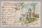 AK ZHs Zürich Kirche Enge 1903-02-02 Litho Hubacher& #241 - Enge