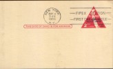 United States - Postal Stationery Postcard 1956 Fipex Station - 1941-60