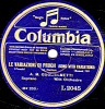 Disque 78 Tours - 30 Cm - état TB  - A.M. GUGLIELMETTI  In Italian - LE VARIAZIONI DI PROCH - THE MAGIO FLUTE - 78 T - Disques Pour Gramophone