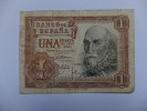 BILLET ESPAGNE - REGENCE DE FRANCO - P.144 - 1953 - 1 PESETA - M DE  SANTA CRUZ - VOILIER - 1-2 Peseten