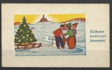 Hungary,  Marry Christmas, Four Boys With A Christmas Tree And A Map, 1947. - Sonstige & Ohne Zuordnung
