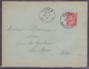 France Type Semeuse Sur Lettre - 1903-60 Semeuse Lignée