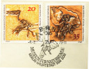 FOSSILS-ARCHAEOPTERYX BIRD & PRE HISTORIC DINOSAURS-BERLIN MUSEUM-GERMANY-FDC-1973-FC-41-10 - Fossilien