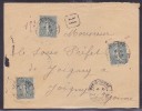 France Type Semeuse Sur Lettre - 1903-60 Sower - Ligned