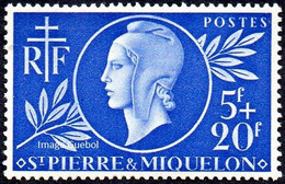 Détail De La Série Entraide Française ** Saint Pierre N° 314 - Marianne De Dulac - 1944 Entraide Française