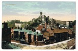RB 1058 -  Early Postcard - Houses & Lincoln Castle - Lincolnshire - Lincoln