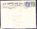 France Type Semeuse Sur Lettre - 1906-38 Semeuse Camée