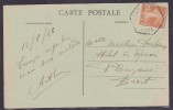 France Type Semeuse Sur Lettre - 1906-38 Säerin, Untergrund Glatt
