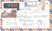 2 VAL. PER ITALIA BY AIRMAIL - Lettres & Documents