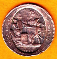 Monneron De 5 Sols Au Serment De 1792 - 1ére République - - Noodgeld
