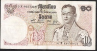 THAILAND  P83i 10 BAHT  1969  #0F  Signature 49 VF NO P.h. ! - Thaïlande