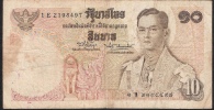 THAILAND  P83b 10 BAHT  1969  #1E   Signature 42 FINE NO P.h. ! - Tailandia