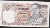 THAILAND  P87b 10 BAHT  1980 #8F   Signature 53  VF NO  P.h. ! - Thailand