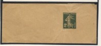 ENTIER POSTAL # BANDE POUR JOURNAUX  # SEMEUSECAMEE # 2 CENTIMES VERT OLIVE  # ANNEE 1932 # - Bandes Pour Journaux