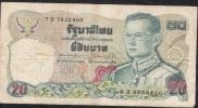 THAILAND  P88i 20  BAHT  1981 #7G   Signature 60  FINE NO P.h. ! - Thaïlande