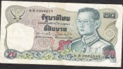 THAILAND  P88i 20 BAHT  1981 #6H   Signature 60  AVF NO P.h. ! - Thailand