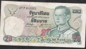 THAILAND  P88a 20 BAHT  1981 #27P   Signature 53 AVF NO P.h. ! - Tailandia