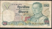 THAILAND  P88a 20 BAHT  1981 #57K Signature 53 FINE Few P.h. ! - Thailand