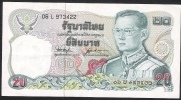 THAILAND  P88a  20 BAHT  1981 #06L  Signature 53 XF NO P.h. ! - Tailandia