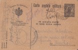 KING CHARLES 1ST, MILITARY POSTCARD STATIONERY, ENTIER POSTAL, CENSORED, CAMP NR 9, 1907, ROMANIA - Covers & Documents