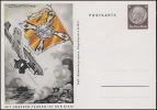 P 243/08 KdF-Postkarte Sturzkampfflieger 6 Pf. Hindenburg, Ungebraucht - Postwaardestukken
