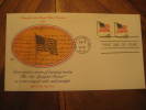 Baltimore 1978 Flag Pair 2 Stamp Imperforated Up And Down Fdc Cover USA - Briefe