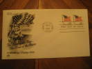 Baltimore 1978 Flag Pair 2 Stamp Imperforated Up And Down Fdc Cover USA - Briefe