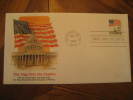 Washington 1985 Flag The Capitol Fdc Cover USA - Briefe