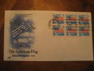 Washington 1988 The American Flag Booklet Fdc Cover USA - Briefe