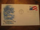Washington 1991 The American Flag Plastic Stamp Fdc Cover USA - Briefe