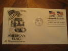 Washington 1991 The American Flag Pair 2 Stamp Imperforated Up And Down Fdc Cover USA - Briefe