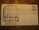 Sidney 1991 The American Flag 50 Years Last Machine Flag Cancel Fdc Cover USA - Briefe