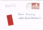 Bedarfs-Eil-Brief Salzwedel Nach Bärenburg, Rückseitig Bahnpost Leipzig-Schwerin ZUG 737 U Leipzig-Riesa-Dresden ZUG0979 - Lettere