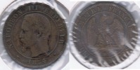 FRANCIA FRANCE 2 CENTIMES FRANC NAPOLEON III 1854 BB  V - 2 Centimes