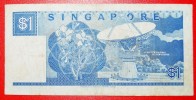 * GREAT BRITAIN: SINGAPORE  1 DOLLAR (1987) RADIO TELESCOPE SHIP! LOW START  NO RESERVE! - Singapore