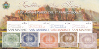 San Marino 2002 125th Anniversary First Stamp Miniature Sheet MNH - Usados