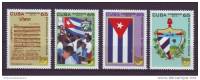 2010.17 CUBA MNH 2010 COMPLETE SET CUBAN FLAG ANIV. HIMNO, BANDERA Y ESCUDO - Unused Stamps
