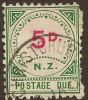 NZ 1899 5d Postage Due SG D6 U #OP157 - Segnatasse