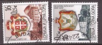 2003  3140-41  WAPPEN JUGOSLAVIJA JUGOSLAWIEN SRBIJA SERBIEN CRNA GORA MONTENEGRO UNABHAENGIGKEIT  USED - Usados