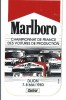 Cigarettes/Marlboro/Course Automobile/Championnat De France Des Voitures De Production/DIJON/ 1983  ACOL59bis - Adesivi