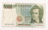 5000 LIRE CINQUEMILA BELLINI - 5000 Liras