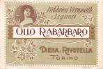 04186 "OLIO RABARBARO - DIENA &amp; RIVOLTELLA - TORINO".  ETICHETTA ORIGINALE - Altri & Non Classificati